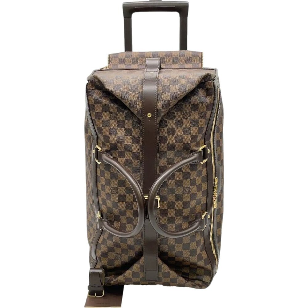 399910AZ (S6) Louis Vuitton Travel Bag Eole 50 Brown Damier Ebene